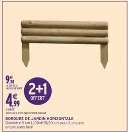 Intermarché BORDURE DE JARDIN HORIZONTALE offre