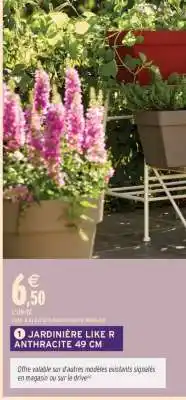 Intermarché JARDINIÈRE LIKE R ANTHRACITE 49 CM offre