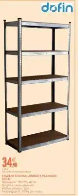 Intermarché Étagère Charge Lourde 5 Plateaux DOFIN offre