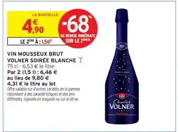 Intermarché VIN MOUSSEUX BRUT VOLNER SOIRÉE BLANCHE offre