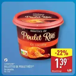 ALDI Rillettes de Poulet Rôti offre