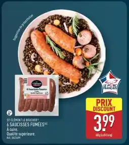 ALDI 6 saucisses fumées offre