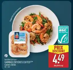 ALDI Gambas Entières Cuites offre