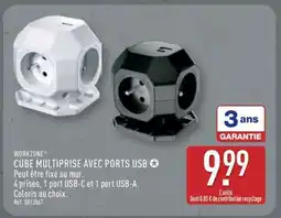 ALDI CUBE MULTIPRISE AVEC PORTS USB offre