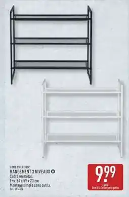 ALDI RANGEMENT 3 NIVEAUX offre