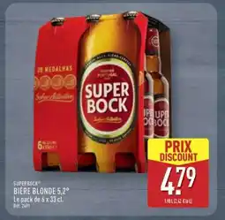 ALDI SUPER BOCK BIÈRE BLONDE 5,2° offre