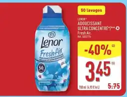 ALDI LENOR ADOUCISSANT ULTRA CONCENTRÉ Fresh Air offre
