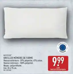 ALDI Oreiller ''Mémoire de forme'' offre