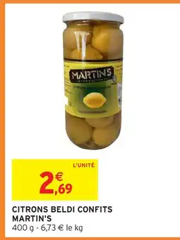 Intermarché Martin's citrons beldi confits offre