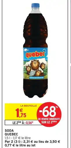 Intermarché Quebec soda offre