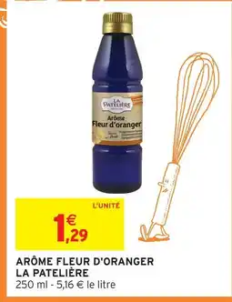 Intermarché La patelière arôme fleur d'oranger offre