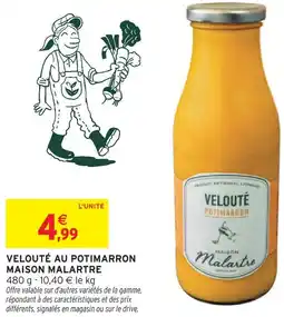 Intermarché Maison malartre velouté au potimarron offre