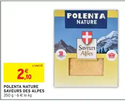 Intermarché Saveurs des alpes polenta nature offre