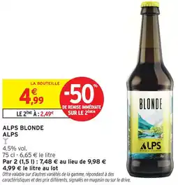 Intermarché Alps blonde offre