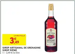 Intermarché Sirop rième sirop artisanal de grenadine offre