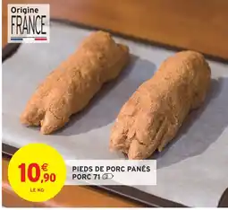 Intermarché Pieds de porc panés porc 71 offre
