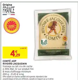 Intermarché Rivoire-jacquemin comté aop offre