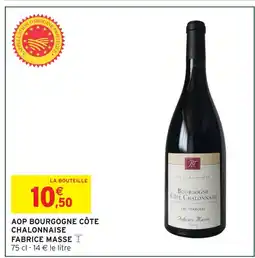 Intermarché Fabrice masse aop bourgogne côte chalonnaise offre