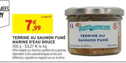 Intermarché Express Marins d'eau douce terrine au saumon fumé offre