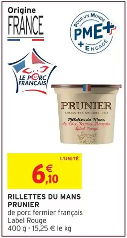 Intermarché Express Prunier rillettes du mans offre