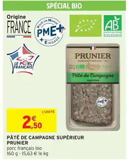 Intermarché Express Prunier pâté de campagne supérieur offre