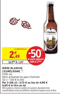 Intermarché Express L'eurélienne bière blanche offre