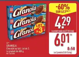 ALDI Lu - granola chocolat au lait offre
