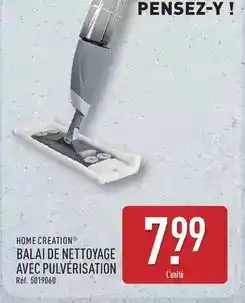 ALDI Home creation - balai de nettoyage avec pulvérisation offre