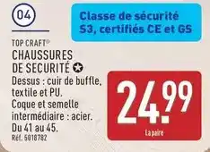 ALDI Securit - chaussures de e offre