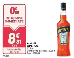 Promocash Aperol - aperitif offre