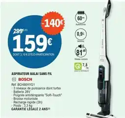 E.Leclerc Bosch - aspirateur balai sans fil offre