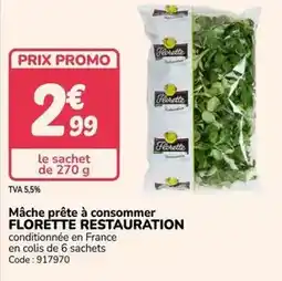 Promocash Florette - mâche prête à consomm offre