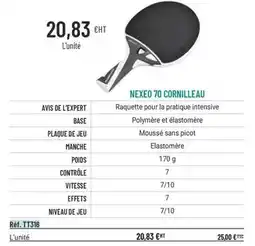 Casal Sport Cornilleau - nexeo 70 offre