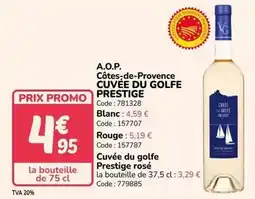 Promocash Promo - a.o.p. côtes-de-provence cuvée du golfe prestige offre