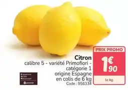 Promocash Promo - citron offre