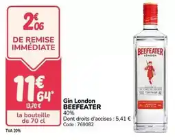 Promocash Beefeater - gin london offre