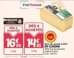 Promocash Fini - bloc de comté a.o.p. en cuisine offre