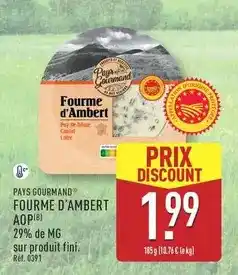 ALDI Paysan gourmand - fourme d'ambert aop offre