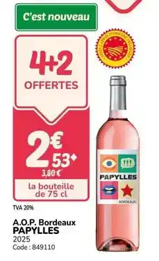 Promocash A.o.p. bordeaux offre
