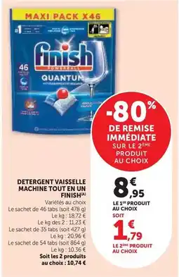 Hyper U Finish - detergent vaisselle machine tout en un offre