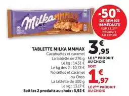 Hyper U Milka - tablette mmmax offre
