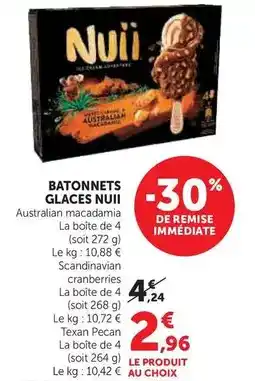 Hyper U Nuii - batonnets glaces offre
