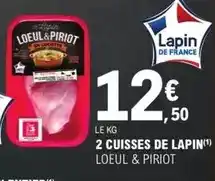 E.Leclerc Loeul & piriot - 2 cuisses de lapin offre