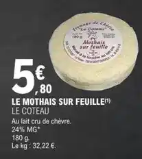 E.Leclerc Le mothais sur feuille offre