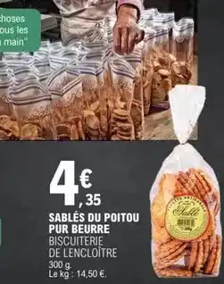 E.Leclerc Sablés du poitou pur beurre offre