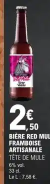 E.Leclerc Bière red mui framboise offre
