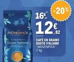 E.Leclerc Movenpick - cafe en grains gusto italiano offre