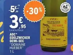 E.Leclerc Aoc - aoc edelzwicker demi-sec offre