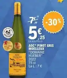 E.Leclerc Aoc - aoc pinot gris moelleux offre