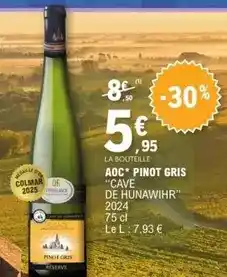 E.Leclerc Aoc - pinot gris offre